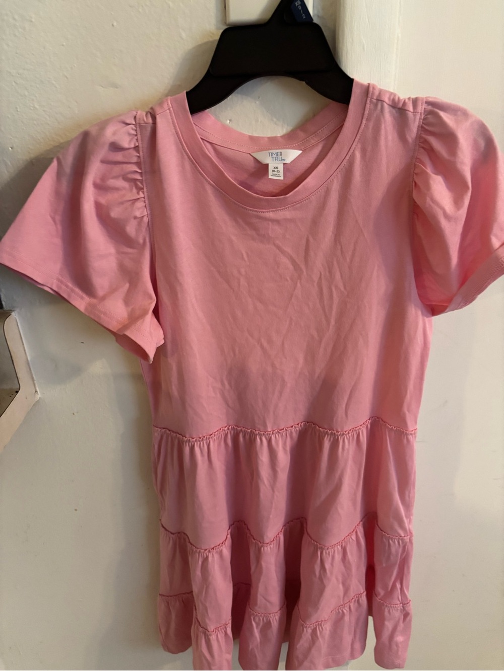 Time and Tru short sleeve cotton ruffle swing dress NWT never worn